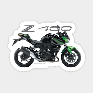 Kawasaki Z400 18 black/green, sl Sticker